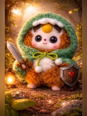 Baby Three I’m Not A Warrior Confirmed Red Panda Dino Kawaii Timid Hero